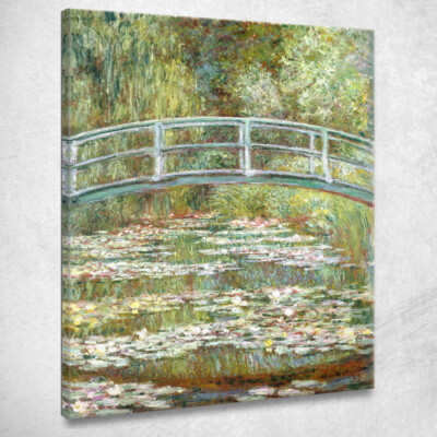 Brücke über einen Seerenzeich Claude Monet, mnt203 Gemälde auf Leinwand gedruckt