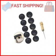 5 x Seat Belt Button Buckle Clip Stop - Universal Fit Stopper Kit Black 5 Sets