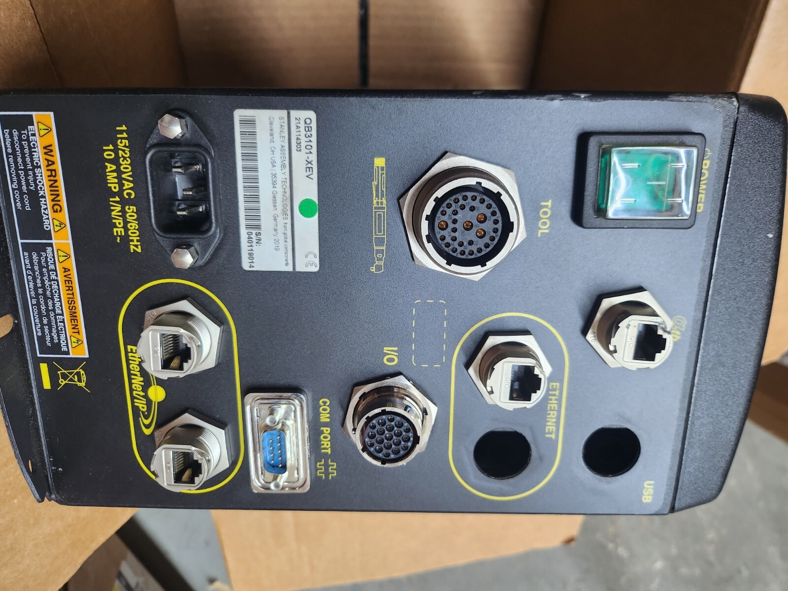 STANLEY QB3101XEV NUTRUNNER ADVANCED TOOL CONTROLLER New Never Used eBay