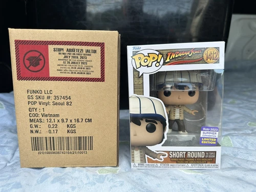 Funko Pop! Indiana Jones Short Round 2023 Summer Exclusive & Shipper Box NEW