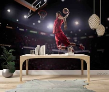 3D Basketball Player Wallpaper Wall Mural Removable Self-adhesive Sticker82