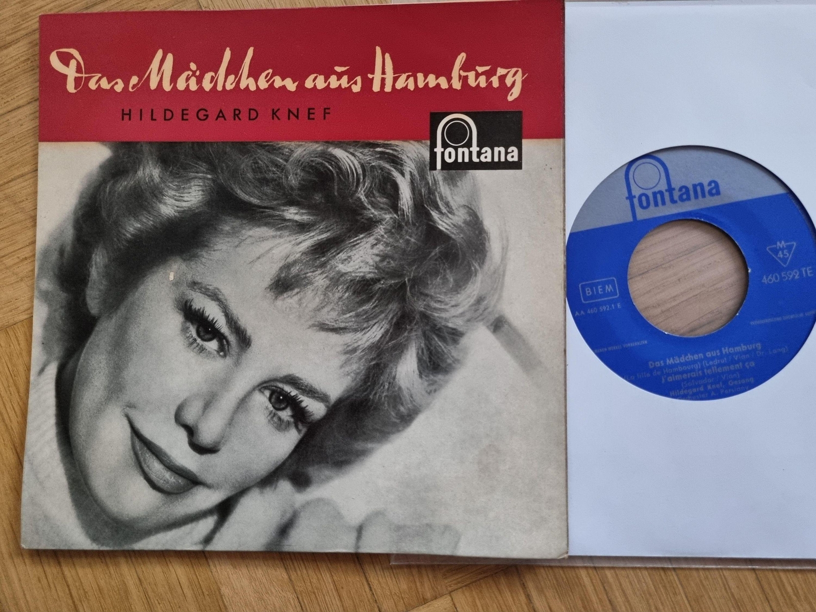 7"" Single Hildegard Knef - Das Mädchen aus Hamburg Vinyl EP Germany