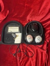 Bose QuietComfort 3 QC3 Noise Cancelling Wired Headphones Case Charger