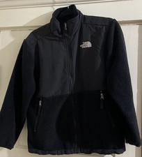 The North Face Jacket Boys L Black Full Zip Denali Fleece Polartec
