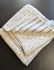 ADEN ANAIS Essentials Muslin WHITE Stars-Stripes COTTON BLANKET 339/5 