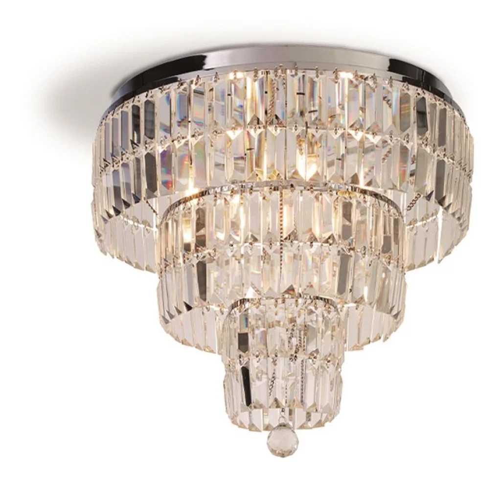 Ceiling Light Silver Empire 6 IP44 Chrome Searchlight 61321-6CC