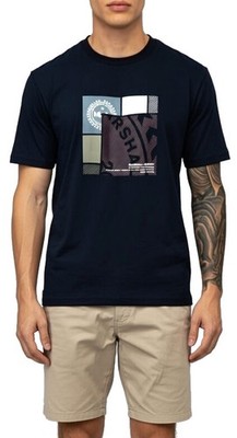 MARSHALL ARTIST | Marineblaues kurzärmliges Pezzi-T-Shirt für Herren | Größe Small 40''