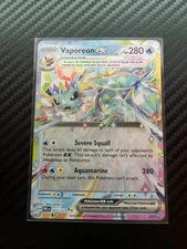 Pokémon TCG Vaporeon EX 023/131 Prismatic Evolutions Double Rare
