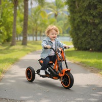 Aiyaplay Dreirad, Kinderfahrrad, Laufrad, Kinderrad Mit Pedal Stahl, Orange