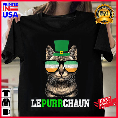 2025/Cute Lepurrchaun Leprechaun Cat Lover Saint Patrick's Day T-Shirt 41