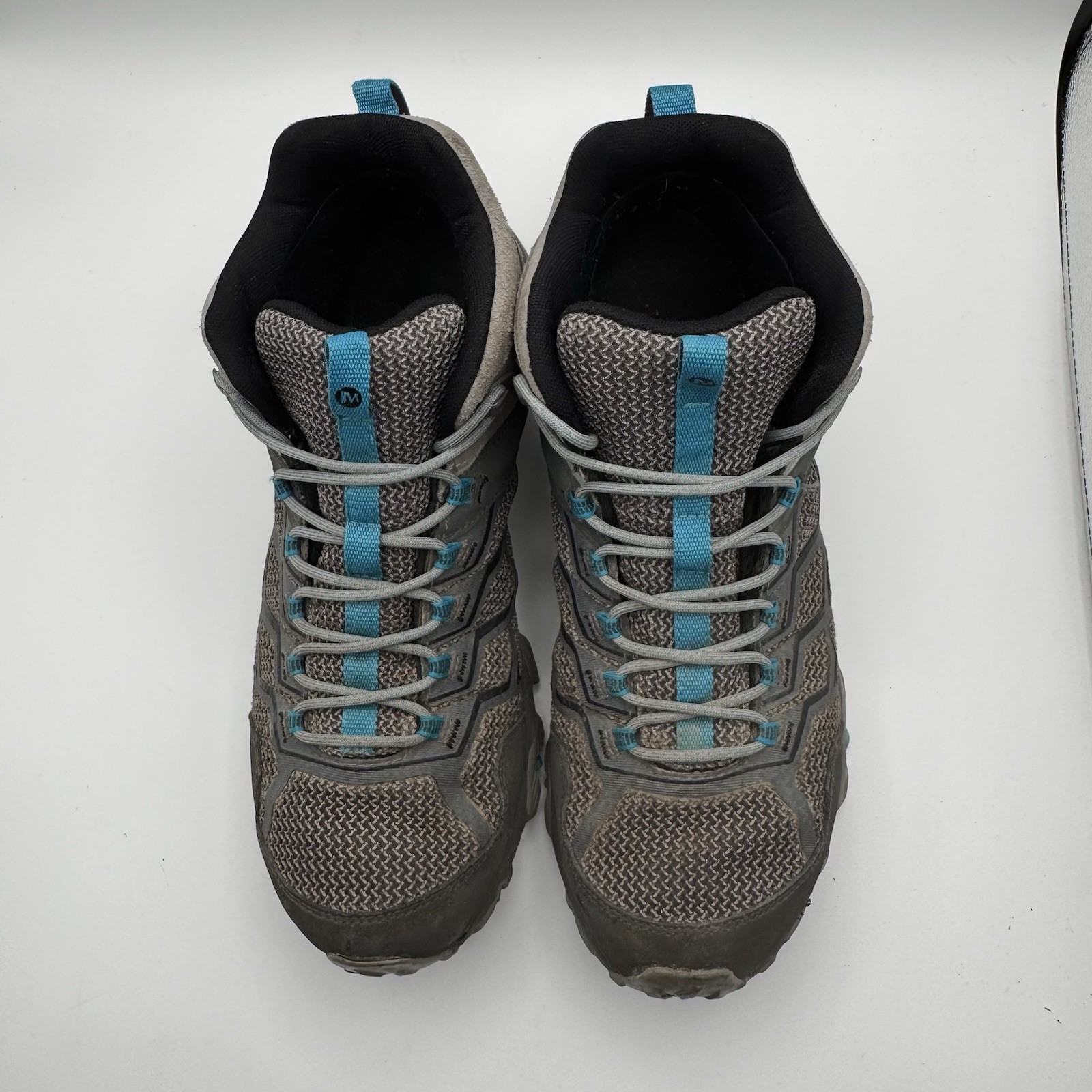 Merrell Uomo Moab 2 Mid Gore Tex Stivali da Escursionismo Uomo 13 Grigio Blu Scarpe J77491