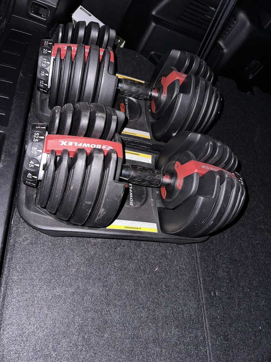 Bowflex SelectTech 552 Adjustable Dumbbells - Black (Set of 2) for