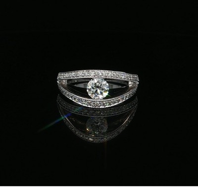 14k Diamant Braut Ring E1.10tdw