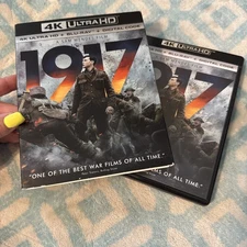 1917 (4K Ultra HD, 2019) Includes Slipcover - No Digital! 2 Discs. VG**