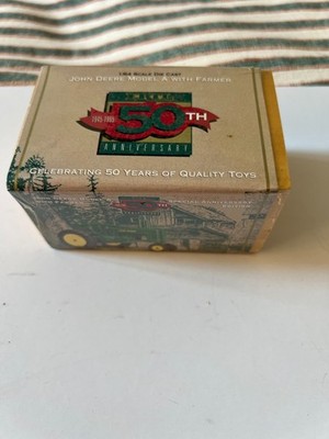 Ertl 50th Anniversary ~ John Deere Model A Tractor With Farmer Ltd Diecast ~ Neu