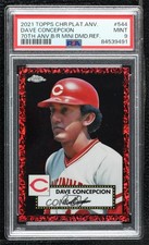 2021 Topps Chrome Platinum Anniversary 3/5 Dave Concepcion #544 PSA 9 MINT 2k3