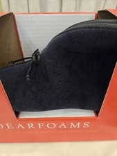 Size 6 1/2-7 1/2 Medium Dearfoams Everyday Comfort Women  s Slippers Black NIB