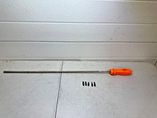 Snap On Ssdmr24 Orange 24 Extra Long Ratcheting Magnetic Screwdriver W 5 Bits