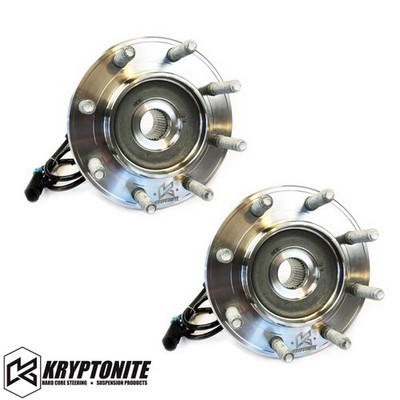 2 Kryptonite Wheel Bearing Hubs Assembly 2011-2019 GM 2500 3500HD Trucks 4wd/DRW
