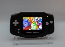 Game Boy Advance GBA (AGB-001) Console w/IPS Screen, Clean OEM Shell (Black)
