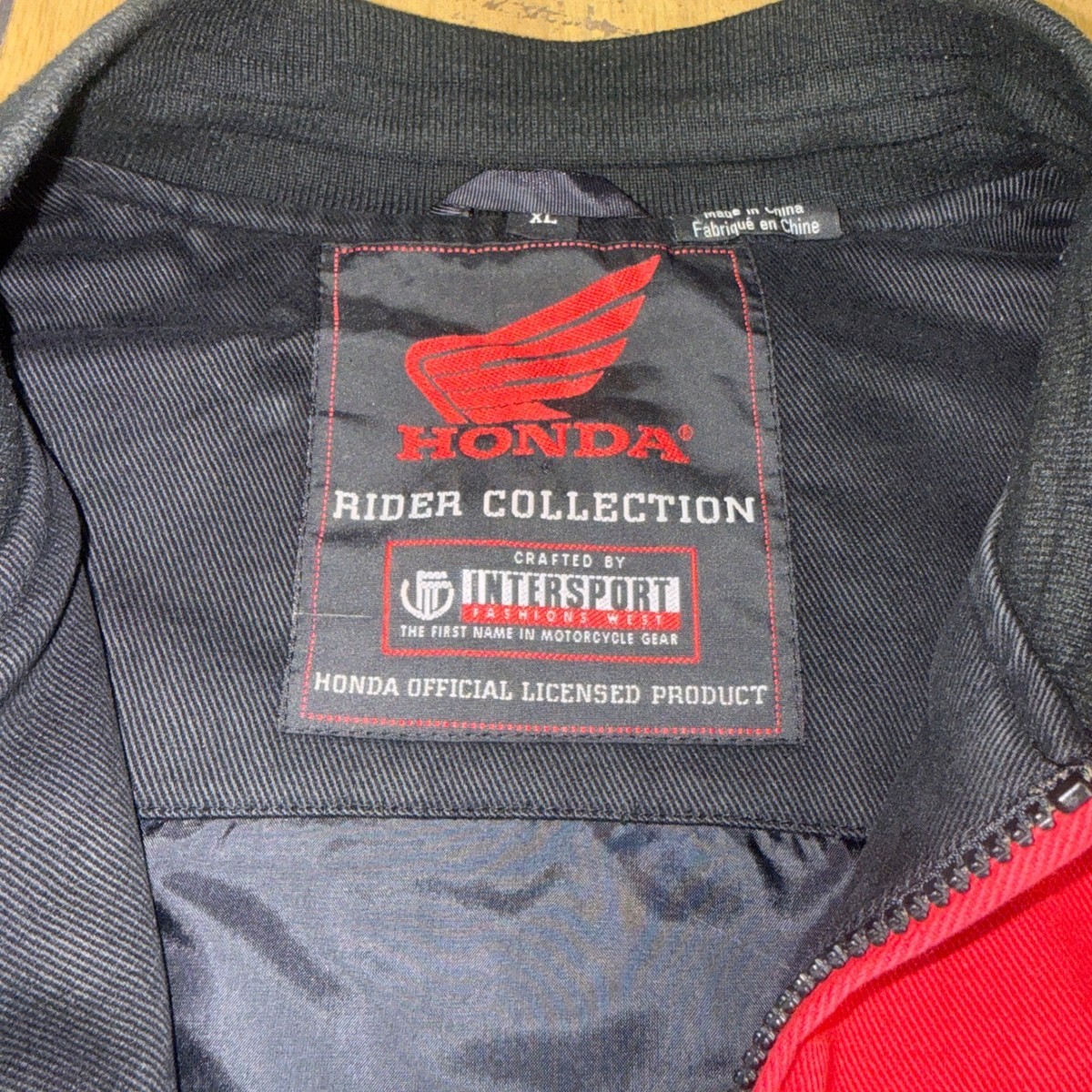 Honda Racing Rider Collection Motorcycle Jacket XL Intersport Red