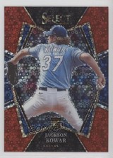 2022 Panini Select Premier Level Red Disco Prizm Jackson Kowar #108 14xt