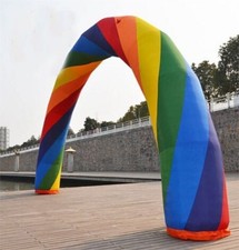 10M Inflatable Rainbow Arch Discount Without Fan New fq