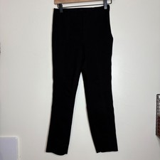 Quince Ponte Black Elastic Waist Wide Leg Pants Women's Size Small