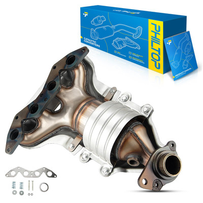 Philtop 16373 Front Exhaust Manifold Catalytic Converter Kit Compatible