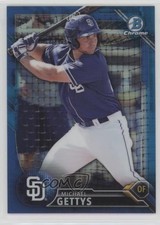 2016 Bowman Draft Chrome Top Prospects Blue Refractor 132/150 Michael Gettys fm0