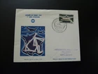 stamp day postal aviation by night FDC France 1959