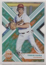 2018 Panini Elite Extra Edition Status Tie-Dye Die-Cut 8/10 Terrin Vavra 17o2