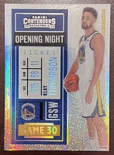 2020-21 Contenders Klay Thompson Opening Night Ticket FOTL #72 11/25 *Jersey#*