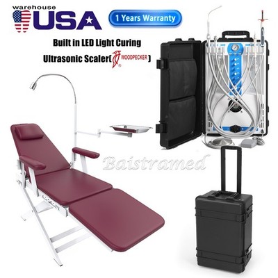 Compresor de aire portátil dental móvil unidad de entrega fuerte succión /silla