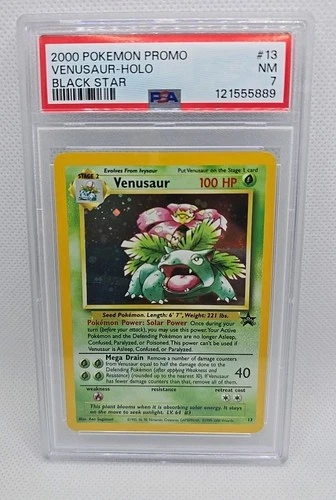 Venusaur PSA 7 NEW CERT Black Star Promo 13 Pokemon TCG Holo WOTC PSA 121555889