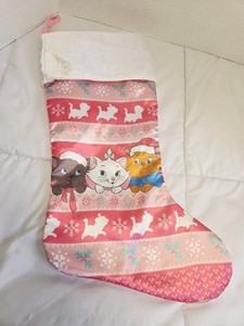 Vtg Disney Parks The Aristocats Movie Marie Pink Stocking Holiday Decor Christms