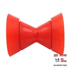 3 Inch Polyurethane Boat Trailer Bow Roller 3 inch assembly, red