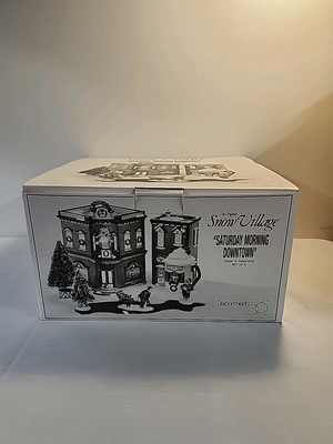 Department 56- The Original Snow Village  ''Saturday Morning Downtown'' (RETIRED)