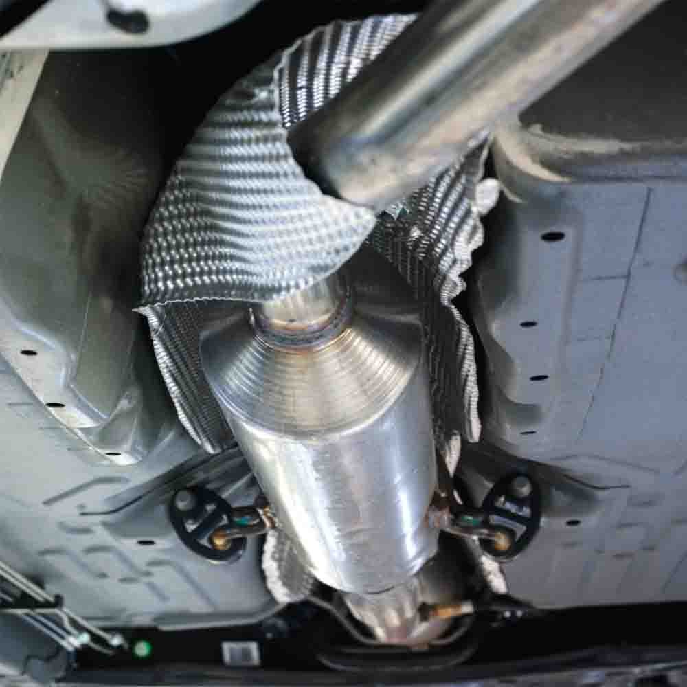 304 Stainless Steel Embossed Exhaust Heat Shield Muffler Wrap