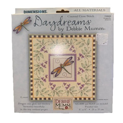 Dimensions Daydreams Debbie Mumm Cross Stitch Kit72889 Dragonfly Dreams 2002 New