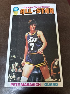 1976-77 Topps #130 Pete Maravich New Orleans Jazz EX