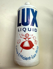Vintage Lux Liquid Dishwashing Detergent Advertising Bottle "Extra Efficient"