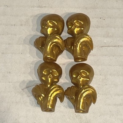 Monster High Clawdeen Wolf Room to Howl Gold Bed Bedpost Top Ends Lot Of 4 C2