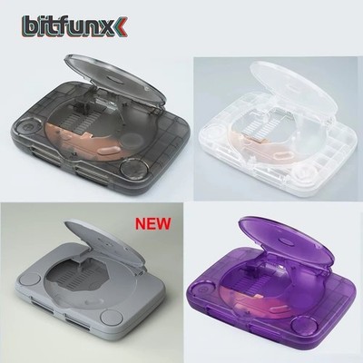 Bitfunx Transparent Case Replacement Shell Housing for Sony PS One PSOne Console