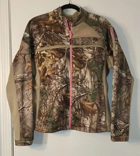 Habit Jacket Women Large Realtree Camo Edge Hunting Full Zip Scent Factor