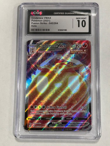 Cinderace VMAX graded CGC 10 for sale on eBay