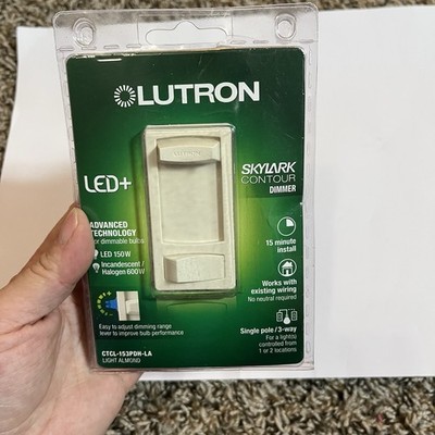 Lutron CTCL-153PDH-IV Skylark Contour 150W Single Pole/3-Way CFL Led Dimmer