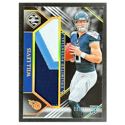 Will Levis 2023 Limited Unlimited Potential Patch RC Rookie Card 11/75 #LP-WL
