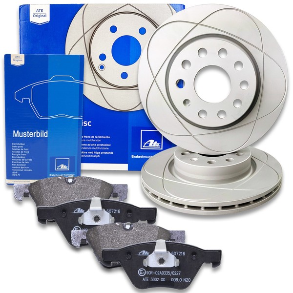 2X Ate Powerdisc Bremsscheiben Ø313Mm + BeläGe Vorne Passend FüR Vw T4 Sharan-image