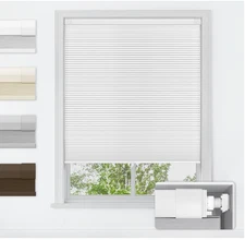 LazBlinds No Tools No Drill Cordless Cellular Shades, 36x48, White